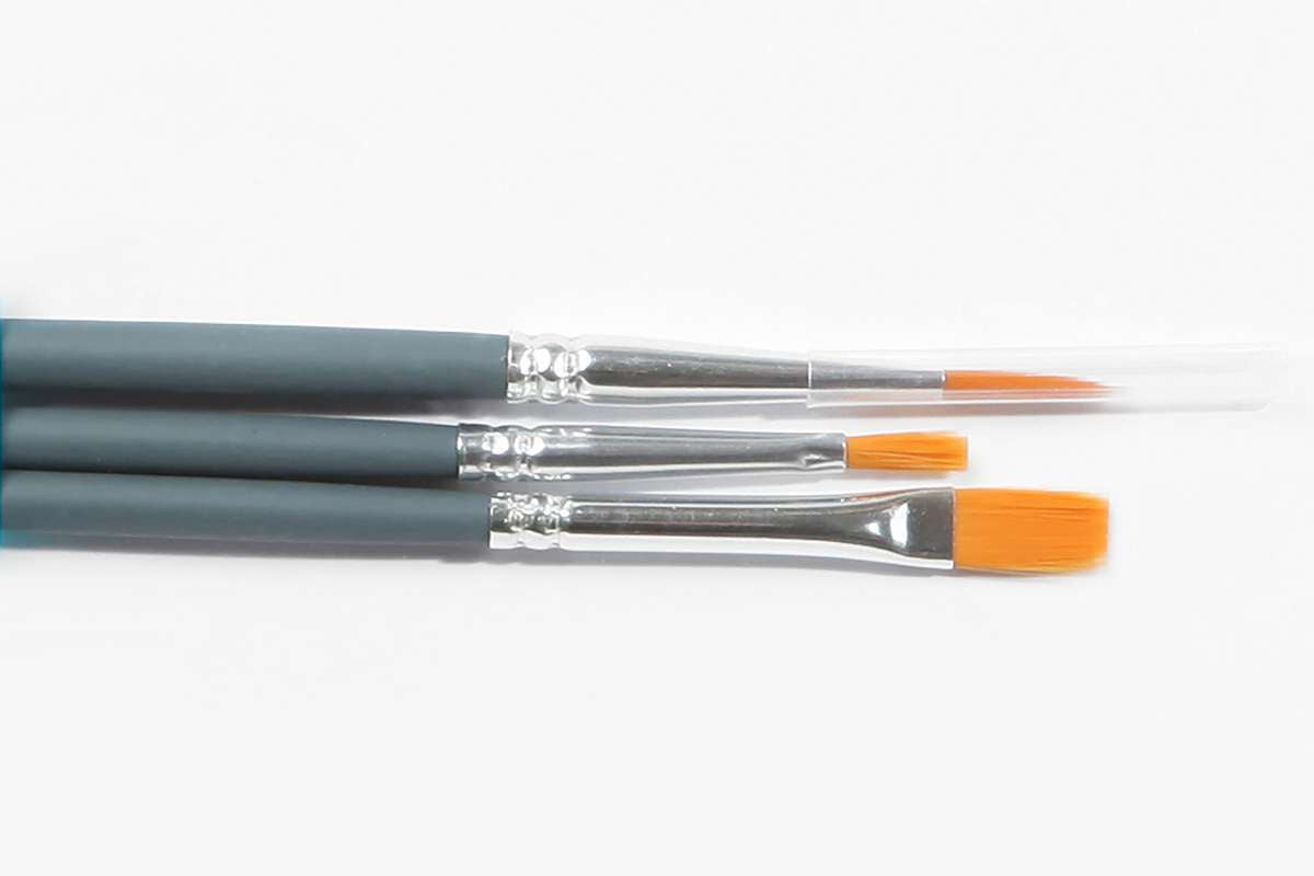 Foundation watercolour brush pack 3pcs ass.